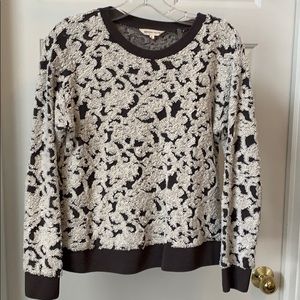 Rebecca Taylor Terrycloth Print Sweatshirt